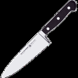 Нож поварской «Глория Люкс» сталь ,L=30/18,B=4см черный,металлич.