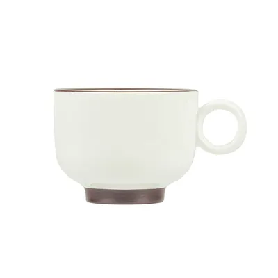 Чашка чайная «Блисс» фарфор 225мл D=85,H=65,L=115мм белый, изображение 2