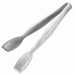 Kitchen tongs  L=24cm  transparent