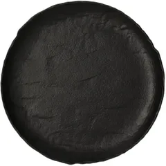 Plate “Vulcania” small  porcelain  D=21cm  black