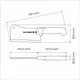 Топорик для мяса «Профешионал Мастер» нерж.,пластик ,L=295/145,B=90мм белый, изображение 3