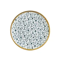 Тарелка «Калиф» фарфор D=19см белый,синий