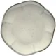 Тарелка «Инку» волнистый край керамика D=139,H=13мм белый
