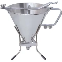 Dispenser funnel for air conditioner with valve stainless steel 1.9l D=19,H=18cm metal.