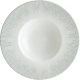 Тарелка для пасты «Ирис» фарфор 400мл D=28см белый,серый