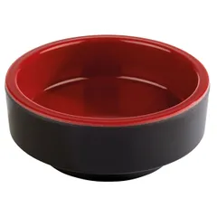 Bento box “Asia Plus” plastic 40ml D=75,H=30mm red,black