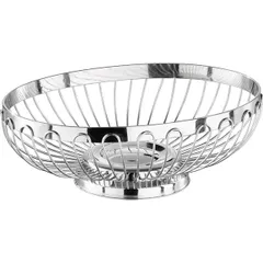 Корзина для хлеба плетеная овальная сталь нерж. ,H=65,L=195,B=150мм металлич.