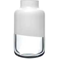 Ваза для цветов хр.стекло D=18,H=34см белый