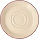 Блюдце «Кларет» фарфор D=160,H=18мм бежев.,бордо
