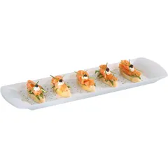 Snack dish GN 2/6 porcelain ,H=20,L=530,B=162mm white