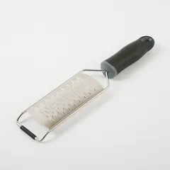 Терка с ручкой сталь нерж.,пластик ,L=315/138,B=65мм металлич.,черный