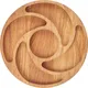 Менажница круглая 5 секций дуб D=300,H=25мм деревян. арт. 03023853