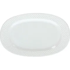 Dish “Cleopatra” oval  porcelain , L=27cm  white