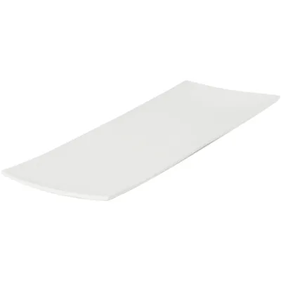 Блюдо сервировочное «Кассиопея» прямоугольное узкое фарфор ,L=410,B=14,5мм белый