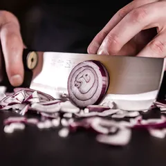 Нож кухонный «Киото» двусторонняя заточка сталь нерж.,дерево ,L=295/165,B=45мм, изображение 2