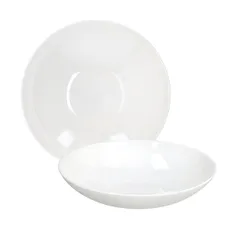 Тарелка глубокая «Силк» фарфор D=212,H=55мм белый