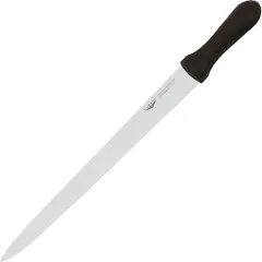 Pastry knife  stainless steel  L=36 cm  black, metal.