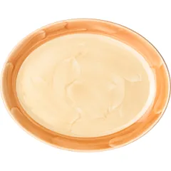 Блюдо «Паприка» овальное фарфор ,H=1,L=20,B=16см оранжев.,бежев.