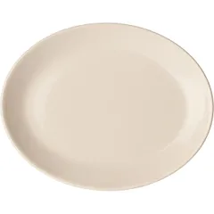 Блюдо «Айвори» овальное фарфор ,H=10,L=200,B=155мм слон.кость