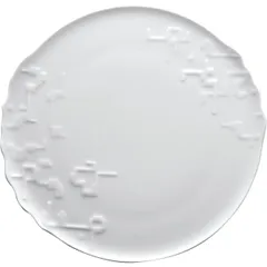 Small plate  bone porcelain  D=18cm  white