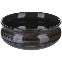 Deep plate “Marengo” ceramics 0.5l D=14,H=6cm black,gray