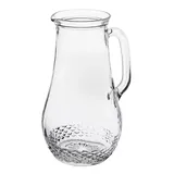 Кувшин «Крист» без крышки стекло,пластик 1,5л ,H=23,5см прозр.