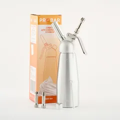 Сифон для сливок «Пробар» алюмин.,сталь нерж. 0,5л, изображение 4