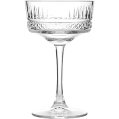 Champagne saucer “Elysia” glass 260ml D=10,H=16.5cm clear.