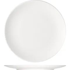 Plate “Options” small  porcelain  D=26, H=2cm  white