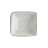 Салатник «Ирис» прямоугольный фарфор 450мл ,H=5,L=15,B=14см белый,серый