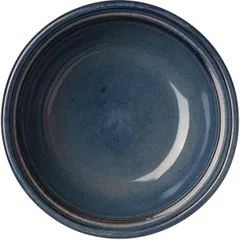 Салатник «Пати» фарфор 300мл D=125,H=55мм серый,синий, изображение 2