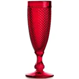 Flute glass glass 110ml red