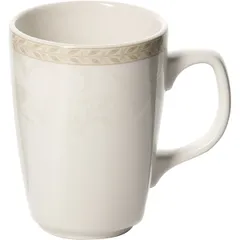 Mug “Antoinette”  porcelain  237 ml  D=7, H=10, L=10 cm  white, olive.