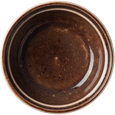 Тарелка глубокая «Маррон Реативо» фарфор 0,6л D=15,5см коричнев.,бежев., изображение 2