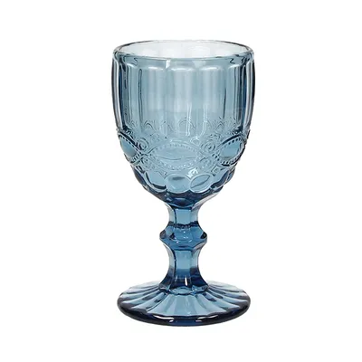 Бокал для вина «Мадам» стекло 260мл D=80,H=155мм синий