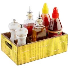 Ящик для подачи дерево ,H=10,L=27,B=17см желт., изображение 2