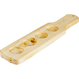 Доска "Шот Холдер" на 4 стопки D=43,L=360,B=75мм св. дерево