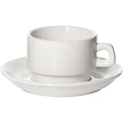 Чайная пара «Кунстверк» фарфор 150мл D=13см белый