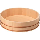 Кадка для риса бамбук,пластик D=33/35,H=10см бежев.