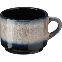 Чашка чайная «Пати» фарфор 200мл серый,синий