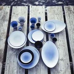 Тарелка «Экинокс» мелкая керамика D=26,H=3см серый, изображение 4