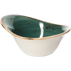 Салатник «Крафт Блю» фарфор 125мл ,H=55,L=130,B=95мм синий