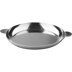 Сковорода порционная с ручками сталь нерж. D=180,H=15мм металлич.