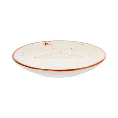 Блюдце «Париж» фарфор D=14см белый,коричнев., Диаметр (мм): 140, изображение 2