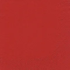 Салфетки бумажные треухслойные 33*33см[20шт] бум. салфет. ,H=2,L=13,B=13см красный