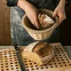 Корзина для расстойки теста круглая на 1,0кг лоза ивовая,ткань D=24,H=12,5см бежев., изображение 5
