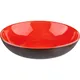 Тарелка глубокая (Шала) «Кармин» керамика D=27см красный,черный, изображение 2