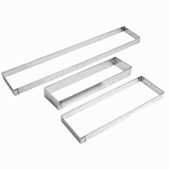 Pastry frame stainless steel ,H=25,L=370,B=110mm