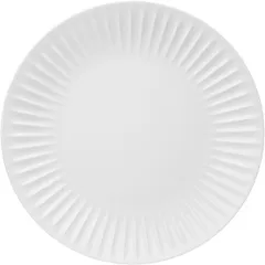 Plate “Rigby” small  porcelain  D=26.5cm  white