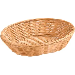 Bread basket oval polirottan ,H=6,L=24,B=20cm st. tree